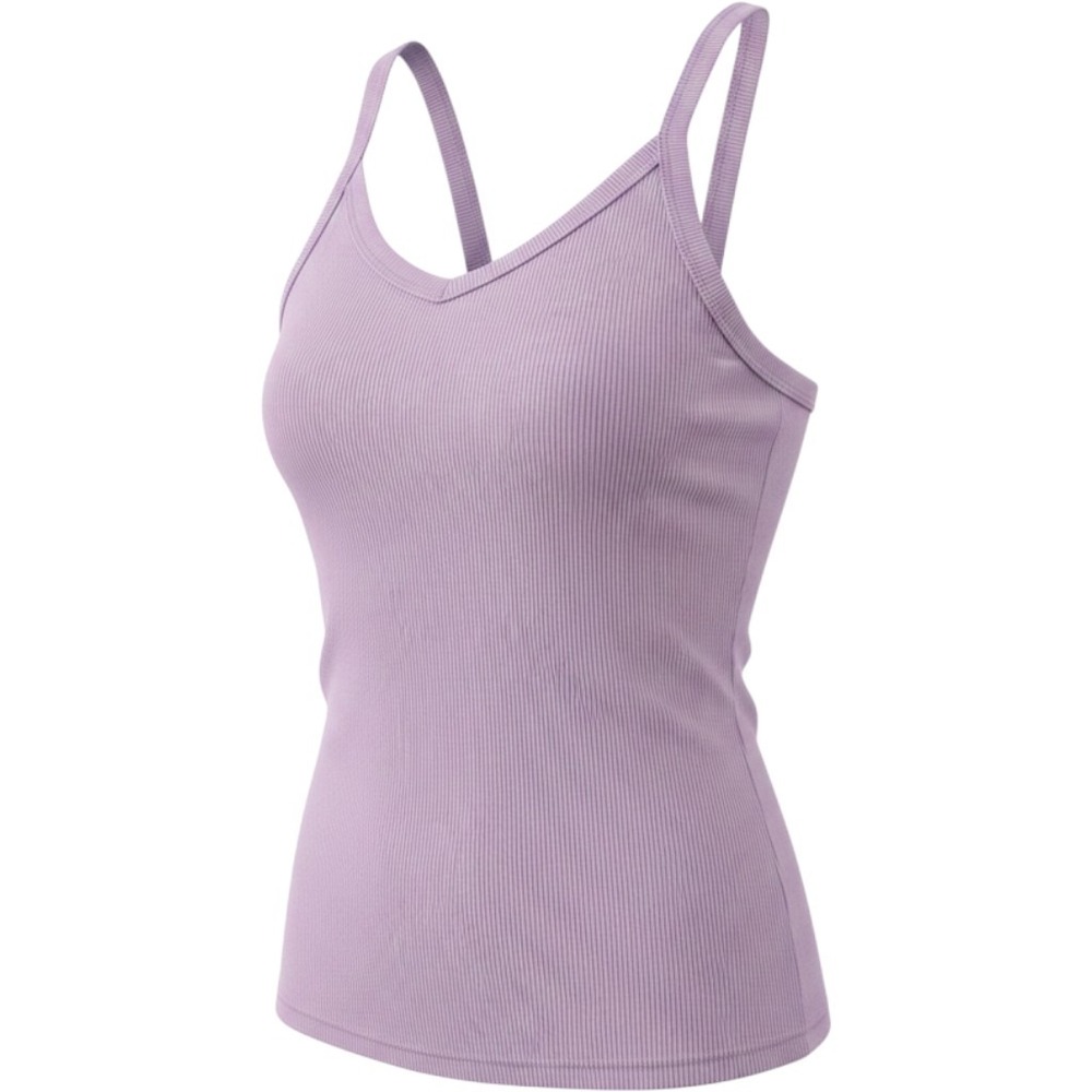 No Boundaries Lavender Ribbed Camisole Tank Top Womens Medium 7-9 Rib Knit